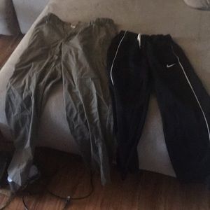 Pair of jeans and jogging pants